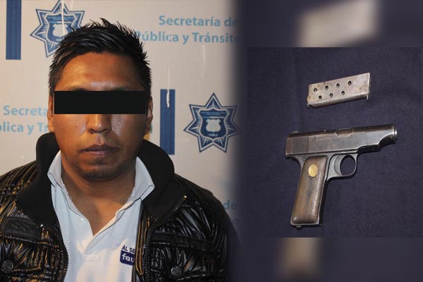 Se hacía el valiente con un arma de la cual no tenía licencia