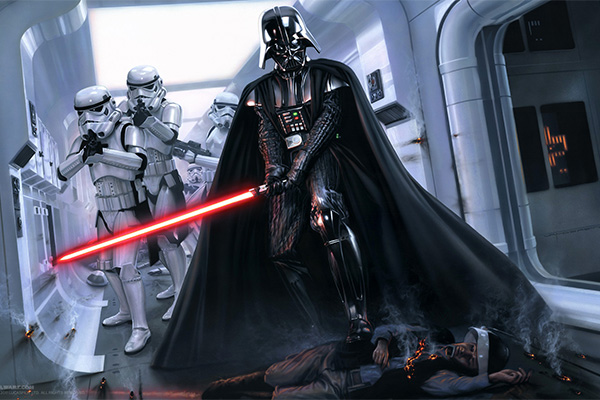 Policía arresta a un Darth Vader por intento de asalto
