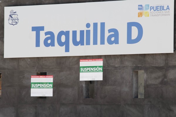 PROFECO clausura taquilla del recién estrenado estadio Cuauhtémoc