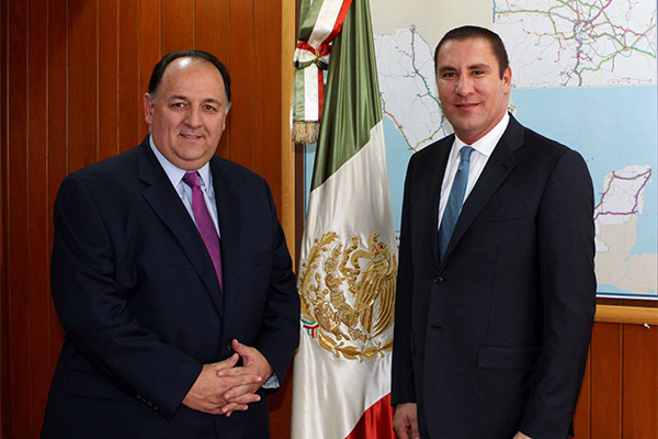 RMV y Murrieta revisan avances del segundo piso de la México-Puebla