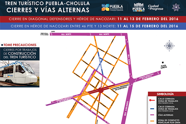 Cerrarán de jueves a sábado nuevos tramos por el Tren Turístico
