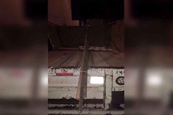 Detienen a sujeto que robó material para construcción