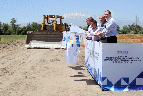 RMV inicia construcción de la vía Texmelucan-Huejotzingo