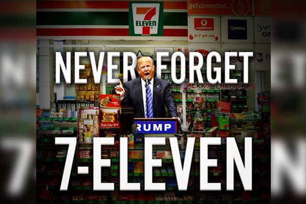 Trump llama “7-Eleven” a los ataques terroristas del 11 de septiembre