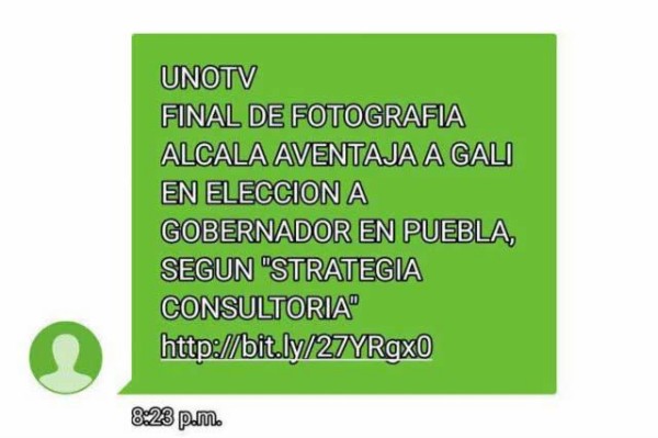 Uno TV se deslinda de mensaje de texto falso difundido ayer