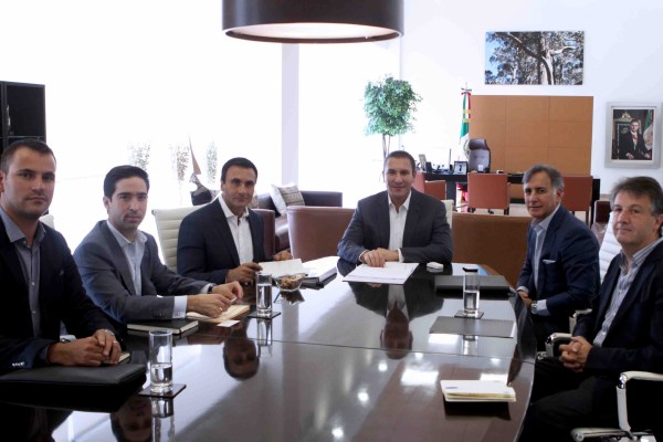 Se reúne RMV con presidentes de Finsa y de Walton Street Capital México