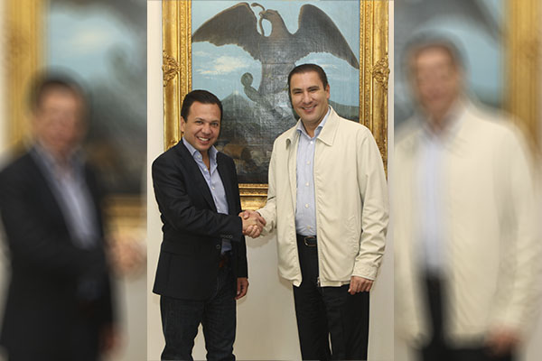 Moreno Valle se reúne con el alcalde de Zapopan, Jesús Lemus