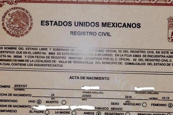 Matrimonio nombra “Breksit” a su hija por el referéndum en RU