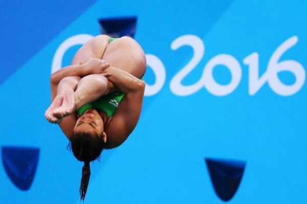 Clavadista mexicana Dolores Hernández en semifinales de Río 2016