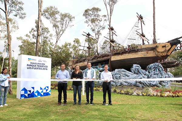 Moreno Valle y Luis Banck inauguran el Parque Temático 2
