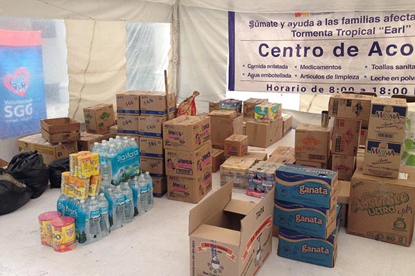 Recolecta SGG más de 50 toneladas de víveres para familias serranas