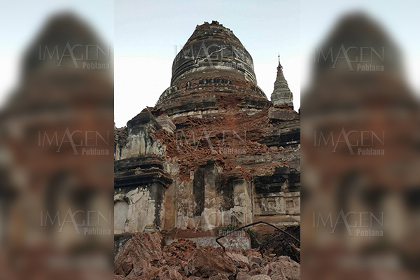 Fuerte sismo daña 190 pagodas y templos antiguos en Myanmar