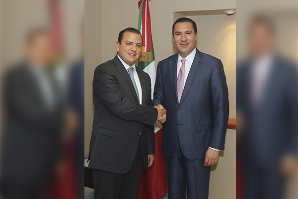 Moreno Valle se reúne con Fernando Galindo en la SHCP