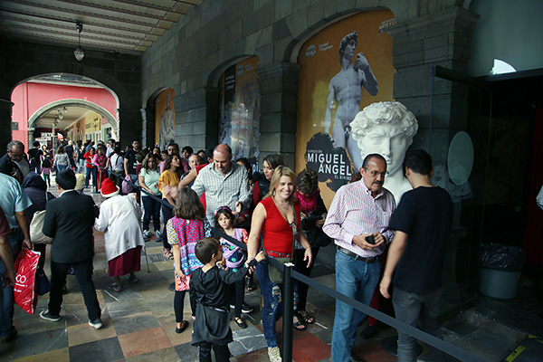 Gran expectación ha causado la exposición de Miguel Ángel