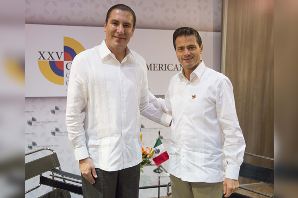 Se reúnen Moreno Valle y Peña Nieto en Cartagena