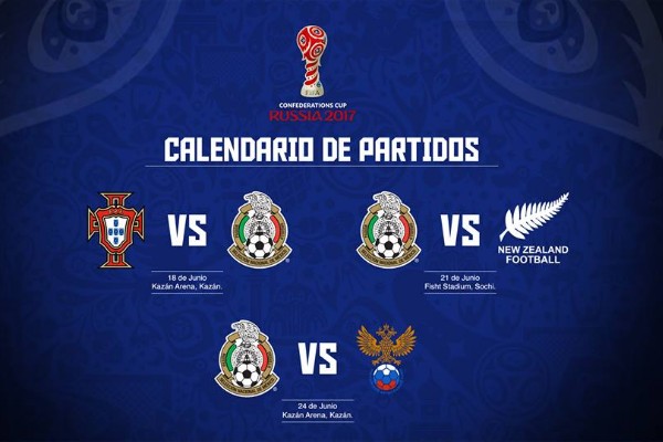 México queda ubicado en Grupo A de Copa Confederaciones
