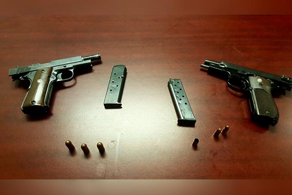Policía Estatal aseguró a 3 hombres en posesión de armas de fuego