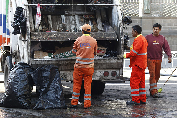 El servicio de recolección de basura se restableció con normalidad
