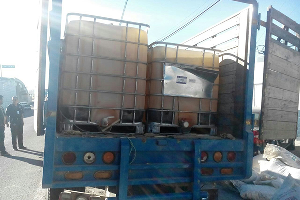 Policía Estatal recuperó 4,000 litros de combustible