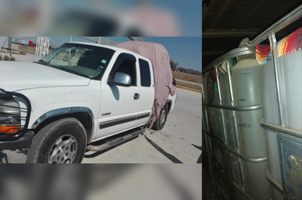 Recupera Seguridad Pública más de 3,000 litros de hidrocarburo robado