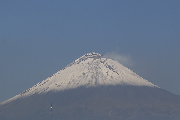 Reportan baja actividad en el Popocatépetl