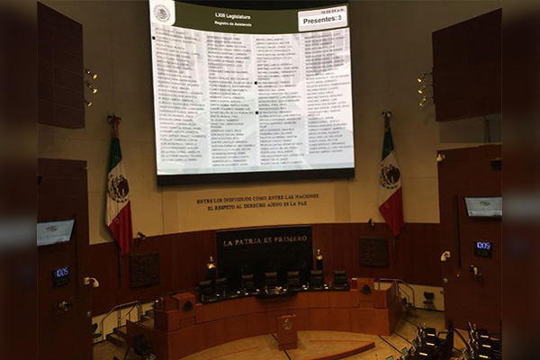Senado estrena pantalla led de “solo” 9.2 millones de pesos