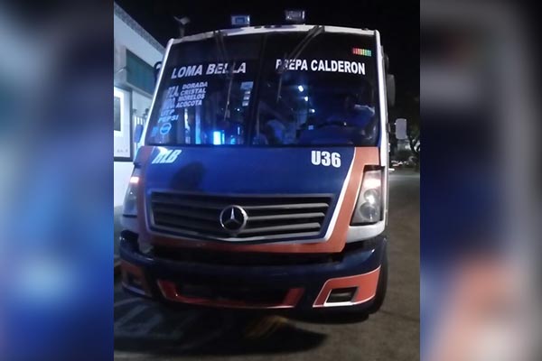 Con patrullaje aéreo, aseguran a asaltante de transporte público