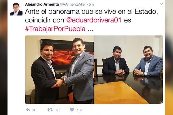El yunquista Rivera se suma al amasijo político del marinista Armenta