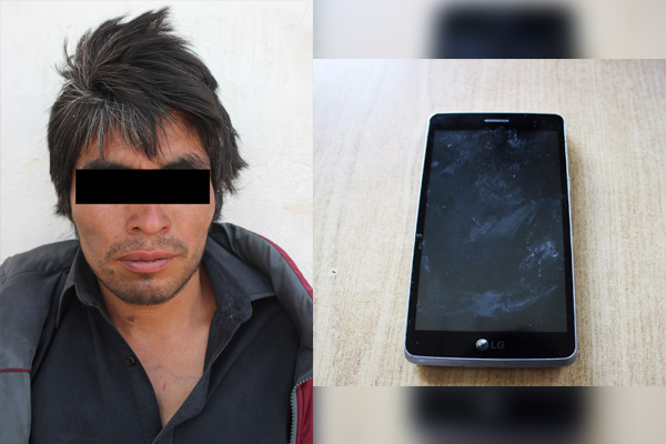 SSPTM detiene a sujeto que despojó de su celular a una mujer