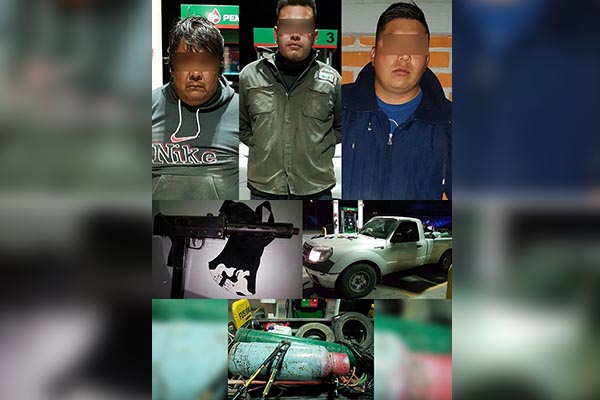Asaltantes disfrazados de gasolineros detenidos infraganti