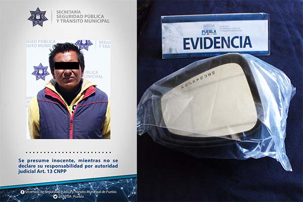 Detiene SSPTM a ladrón de autopartes