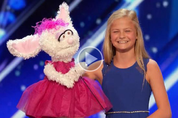 Niña ventrílocua impresiona en show de talentos