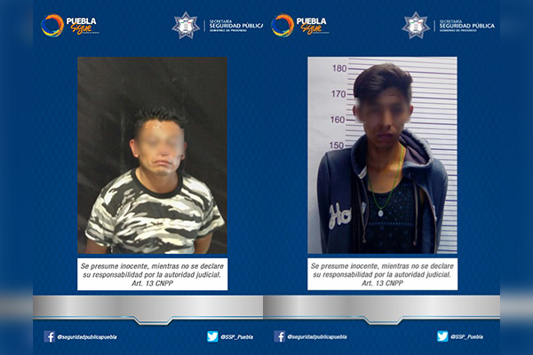SSP asegura a dos pillos por robo