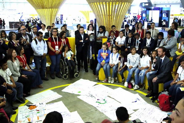 Luis Banck participó en la clausura del Urban Thinkers Kids