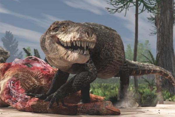 Descubren fósil de cocodrilo con mandíbula de tiranosaurio en Madagascar