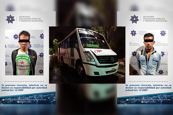 Se subían al transporte público para asaltar pasajeros; fueron detenidos