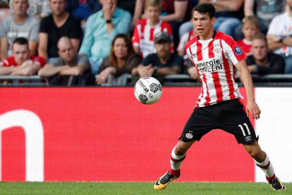 Hirving Lozano marca primer gol con PSV Eindhoven