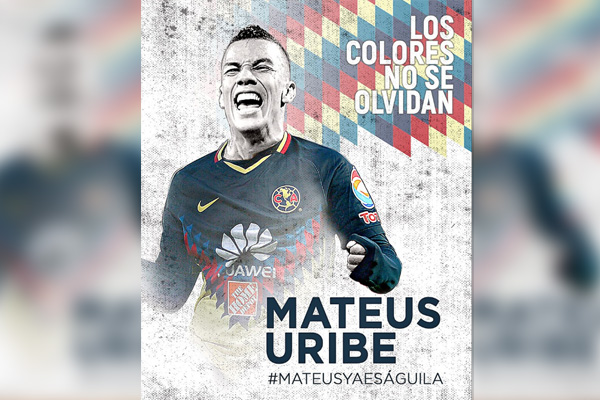 América confirma la llegada de Mateus Uribe