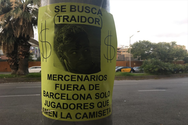Aficionados del Barcelona repudian a Neymar por “traidor” y “mercenario”