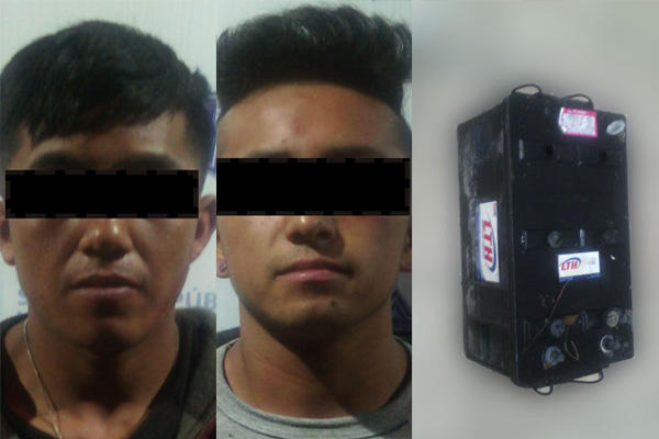 Detienen a dos amantes del robo de autopartes