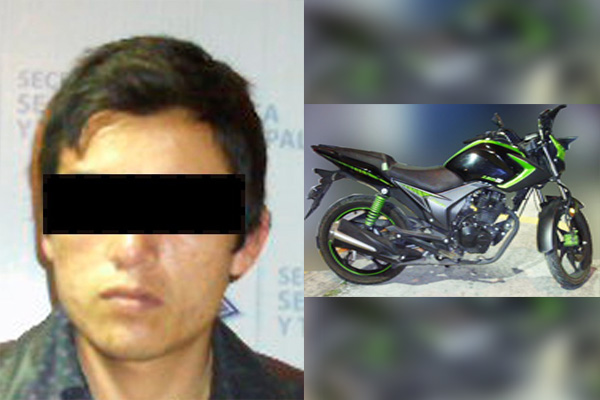 Se le hizo fácil robar una motocicleta deportiva; fue detenido