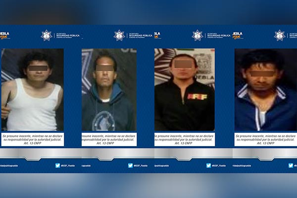 Policía estatal aseguró a cuatro personas por diferentes ilícitos