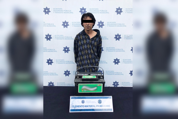 Capturan policías municipales a ladrón de autopartes