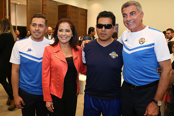 Dinorah y Tony Gali presentan el Torneo Nacional de Fútbol para ciegos y débiles visuales