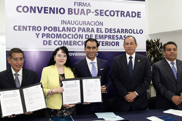BUAP y SECOTRADE firman convenio de colaboración
