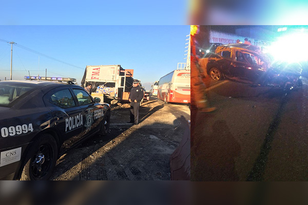 Inicia el día con volcadura de un tráiler y de un vehículo particular