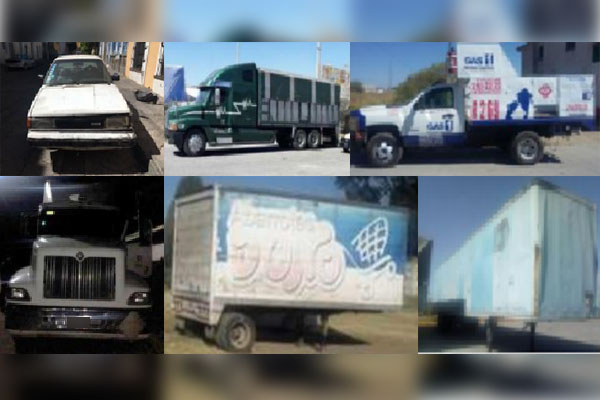 Policía Estatal recupera cuatro vehículos y dos cajas secas con reporte de robo