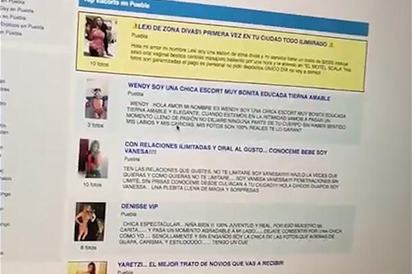 Internet, nueva pasarela para la prostitución en Puebla