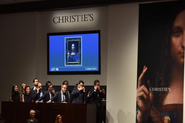 Un Da Vinci rompe récord con 450 mdd en subasta
