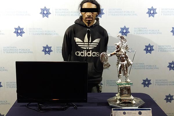 Asegurado por robo a casa habitación en la colonia La Paz